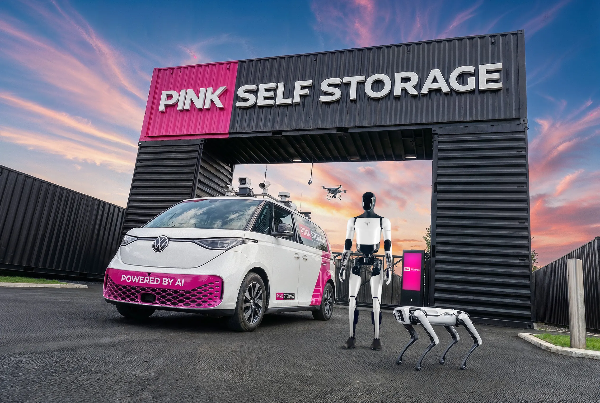 AI and Robotics Take Over Self-Storage as Pink Storage Launches Pink Brain Thinking