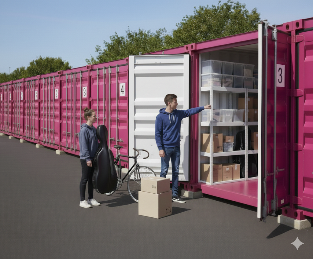 Putting items into storage unit